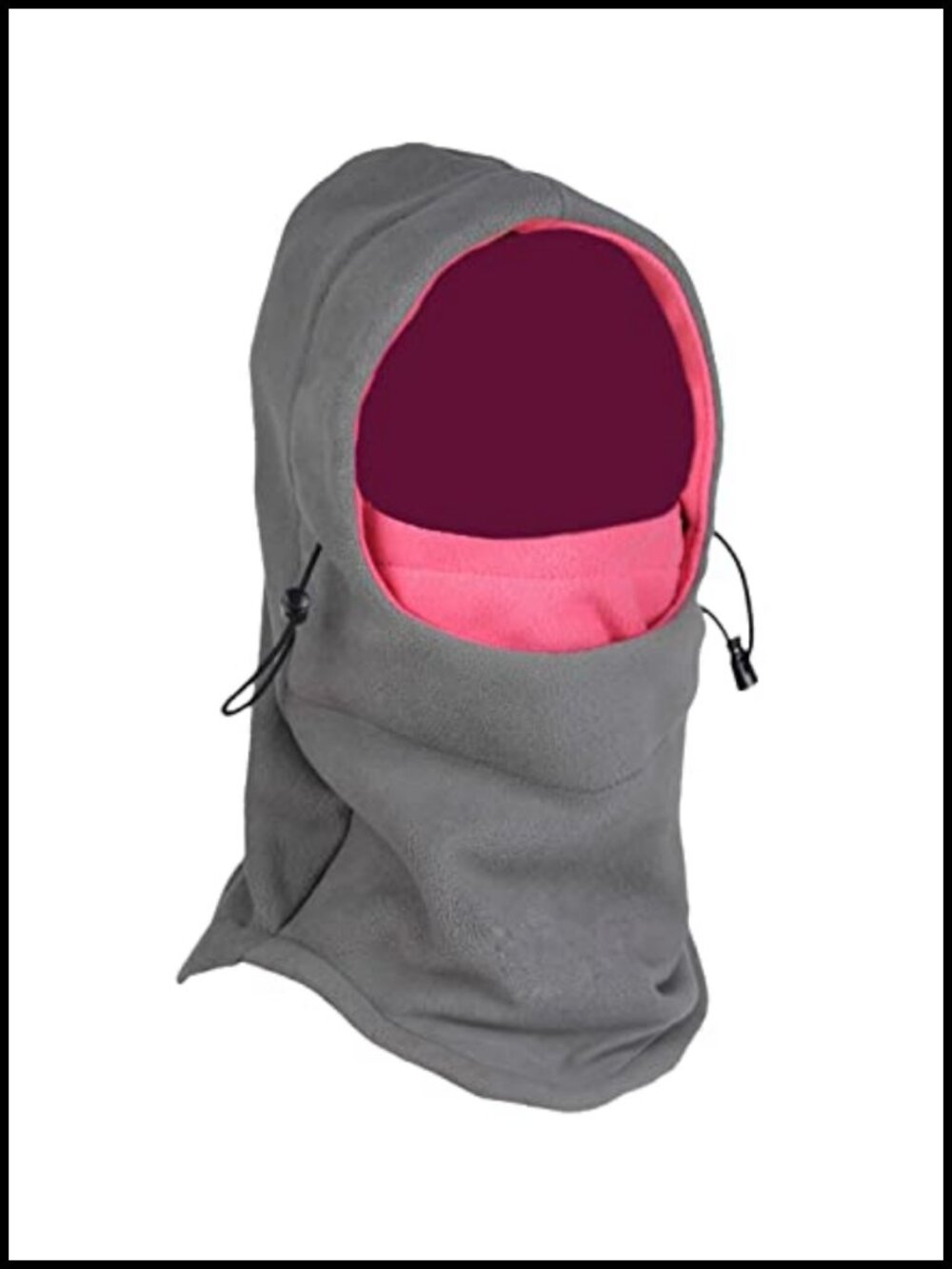 Fleece Balaclava Hood Windproof Ski Mask Cold Weather Snowboard Gear